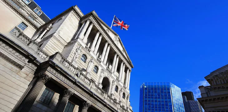 Facade of Bank of England building