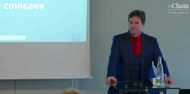 Dr. Craig Wright giving a lecture