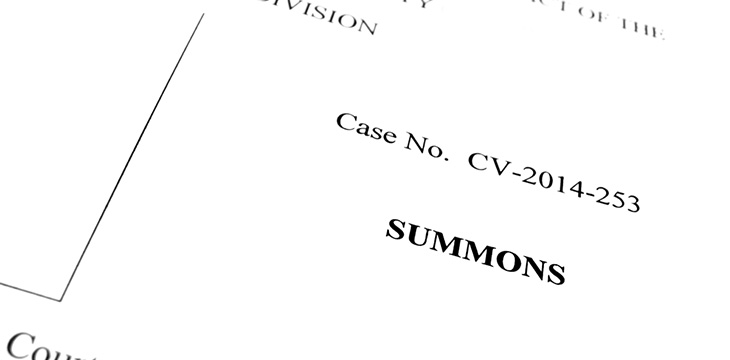 Legal Papers Lawsuit Notice Case Summons
