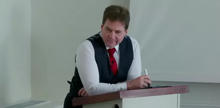 Dr Craig Wright during the The Bitcoin Masterclass #4