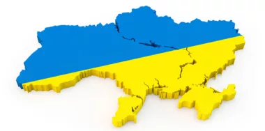 3D Ukraine map