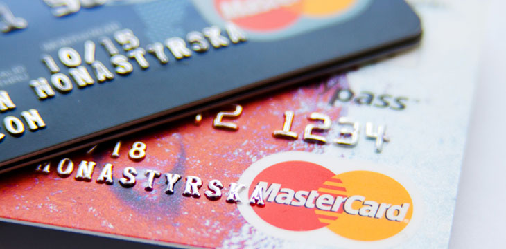 close up photo of mastercard credit cards