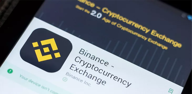 Binance Cryptocurrency Exchange icon in the list of mobile apps