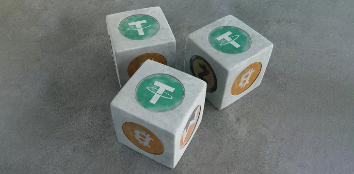 Dice of various cryptocurrency