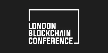 London Blockchain Conference logo in dark background