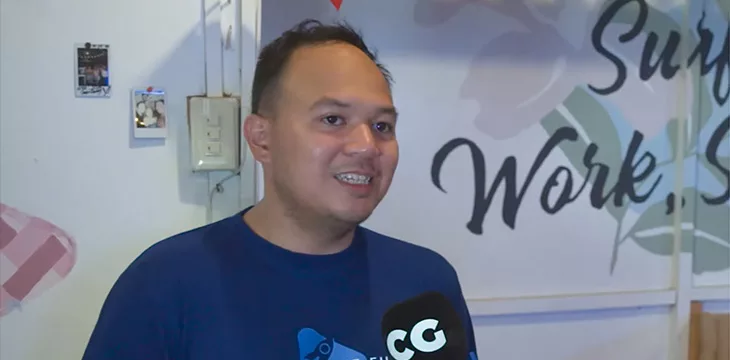 Mark Nunez from GCash being interviewed on CoinGeek Backstage