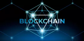 Blockchain background concept