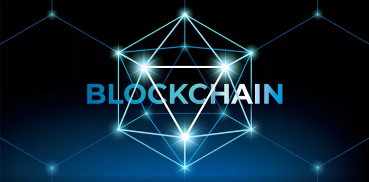 Blockchain background concept