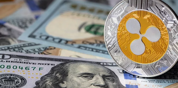 Ripple coin, XRP token, cryptocurrency on US