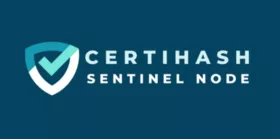 Sentinel Node logo with blue green background