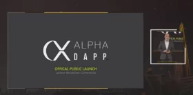 Alpha Dapp official product launch with Justin Pauly at the London Blockchain Conference