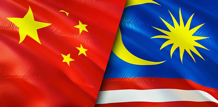 Flag of China and Malaysia