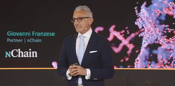 Giovanni Franzese demonstrates Ericsson’s competitive advantage via blockchain at the London Blockchain Conference 2023