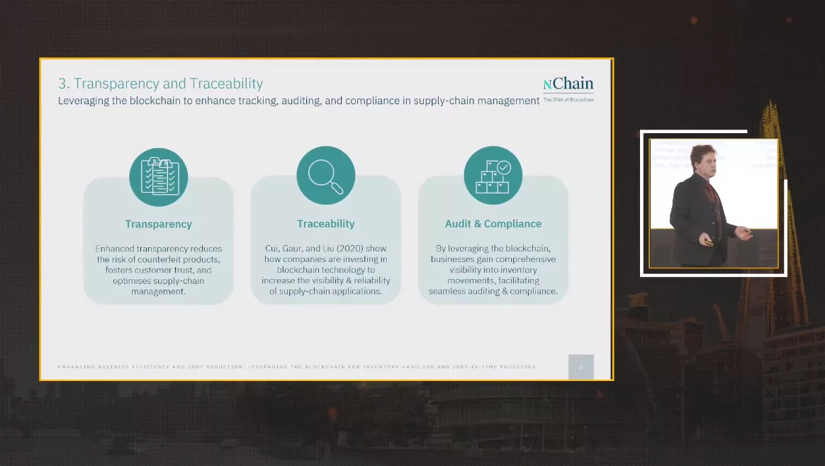 Transparency and traceability slide by Dr. Craig Wright