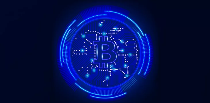 Bitcoin digital currency technology concept