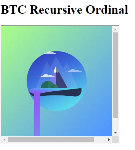 BTC Recursive Ordinal image