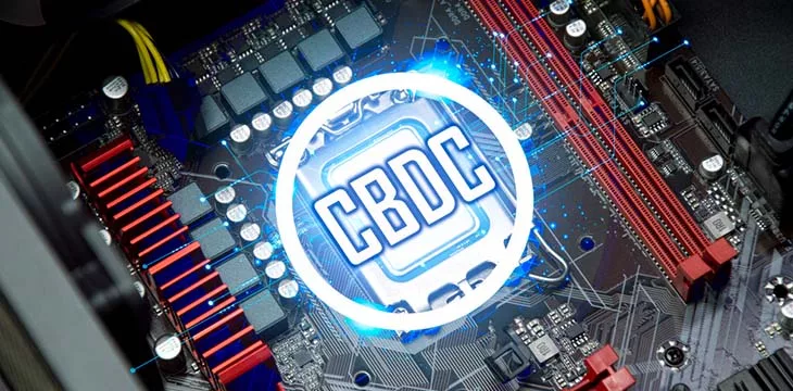 CBDC illustration on motherboard