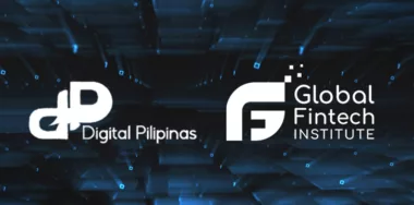 Digital Pilipinas and Global Fintech Institute logos with blue digital background