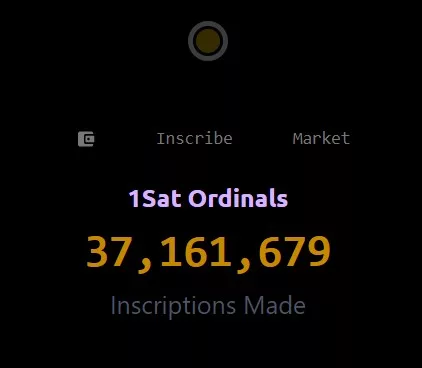 1 Sat Ordinals inscriptions made count