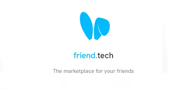 Friend.tech logo in white background