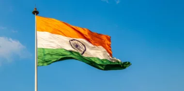 Flag of India waving