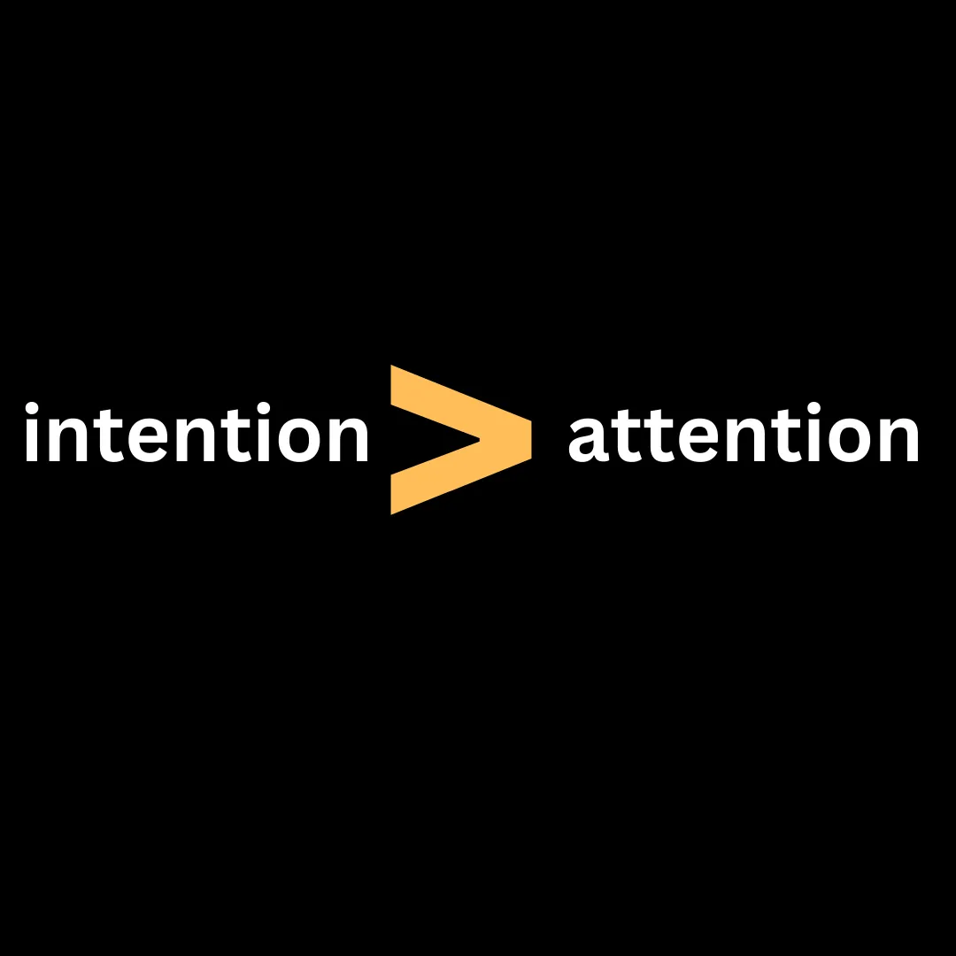 Intention and Attention Economy illustration