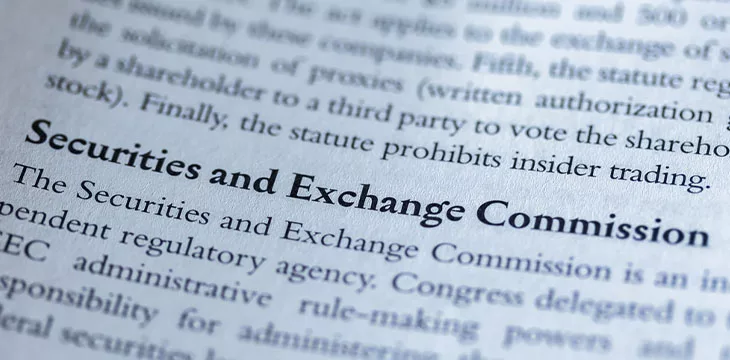 Securities and Exchange Commission on paper