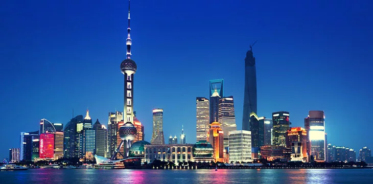 Shanghai cityscape at night
