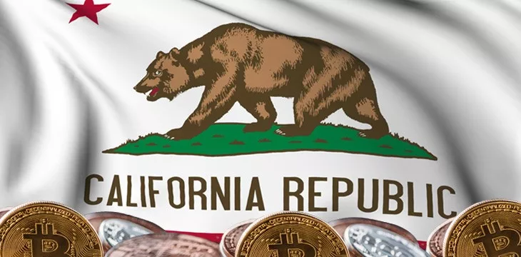 california republic with bitcoins below