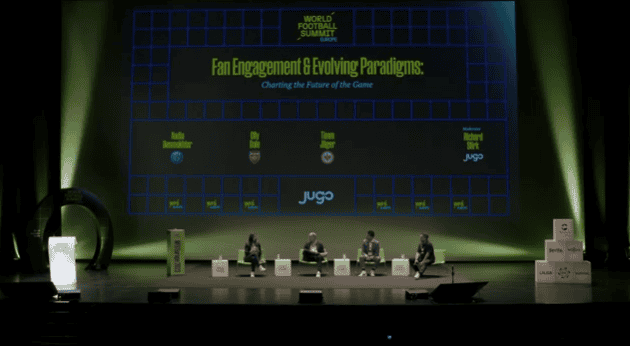 Panelists for Fan Engagement and Evolving Paradigms at the World Football Summit