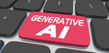 Generative AI on keyboard
