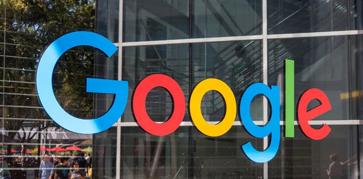 google logo on a glass wall