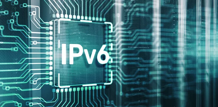 IPv6 concept background