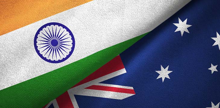 Flag of India and Australia
