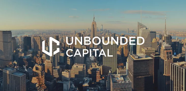 Unbounded Capital with New York cityscape and skyline aerial view