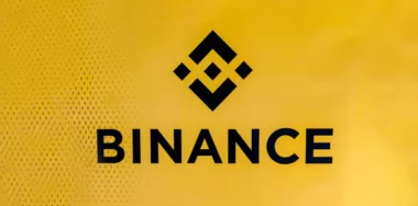 Binance logo with yellow background