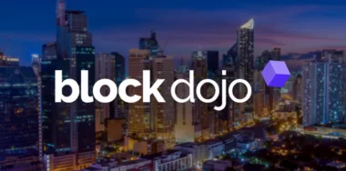 Block Dojo logo with Philippine skyline