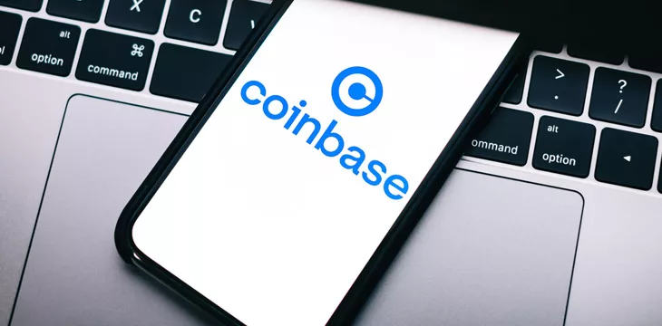 Coinbase app on mobile phone