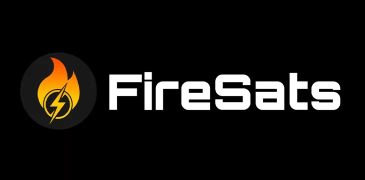 FireSats wallet logo with dark background