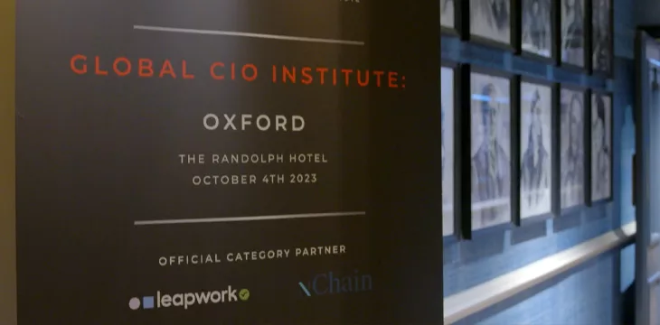 Global CIO Institute Oxford tarpauline