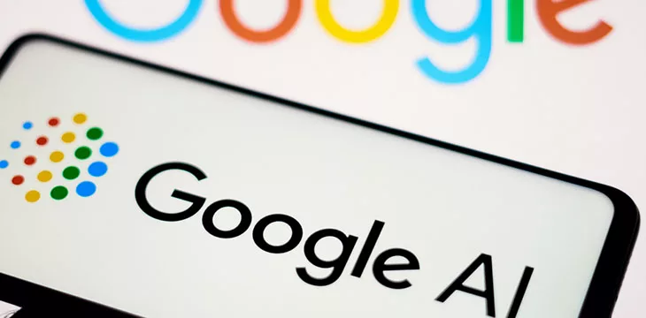 Google AI logo on phone