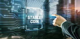 Stablecoins cryptocurrencies stable market price value coin currency concept
