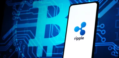 Ripple logo displayed on smartphone screen