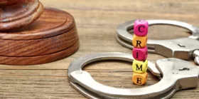 crime beads with handcuffs on the table
