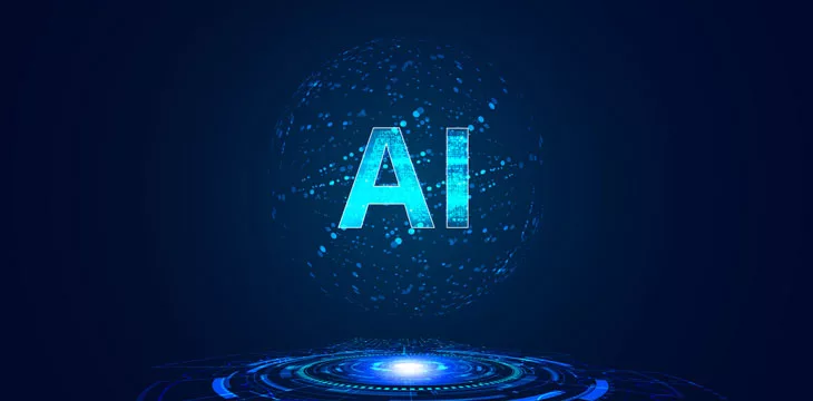 Abstract Artificial Intelligence on Atomic and Technology concept