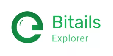 Bitails logo with white background