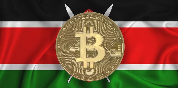 Bitcoin and Kenya flag