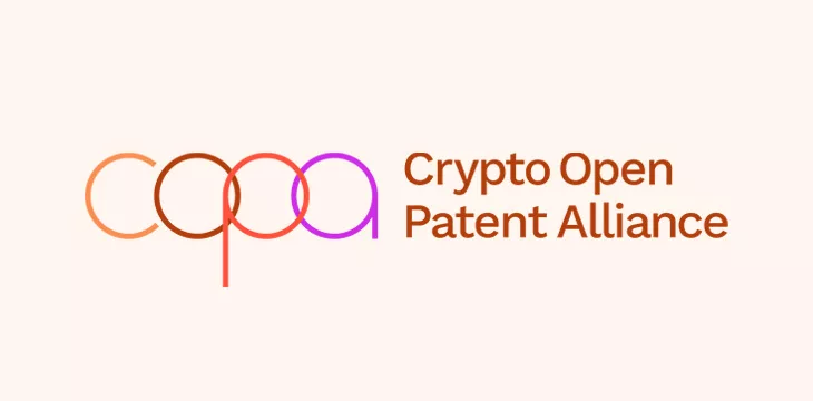 The Cryptocurrency Open Patent Alliance (COPA) is a non-profit community of like-minded people and companies formed to encourage the adoption and advancement of cryptocurrency technologies and to remove patents as a barrier to growth and innovation