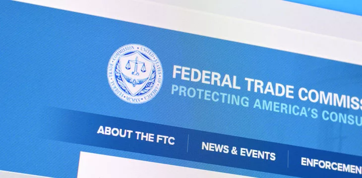 Federal Trade Commission website homepage displayed on computer screen