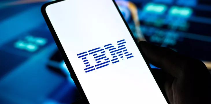 IBM logo on screen